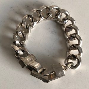 Givenchy Vintage Heavy Curb Chain Link Bracelet